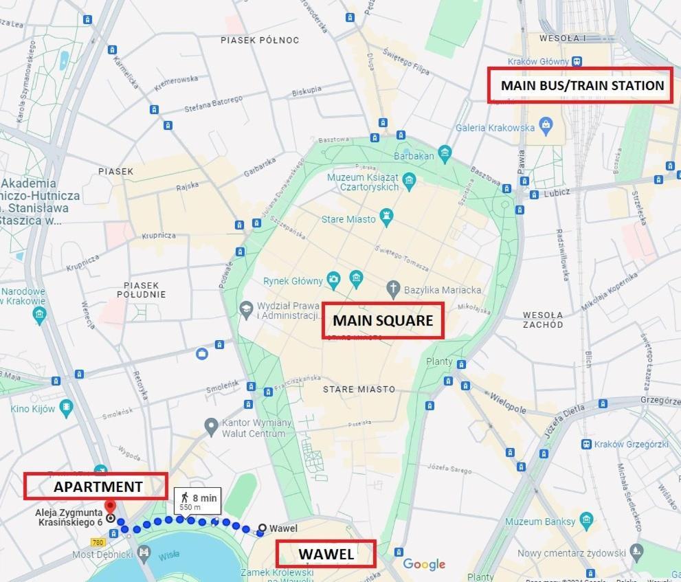 Castle View Krasinskiego Avenue Kraków Zewnętrze zdjęcie